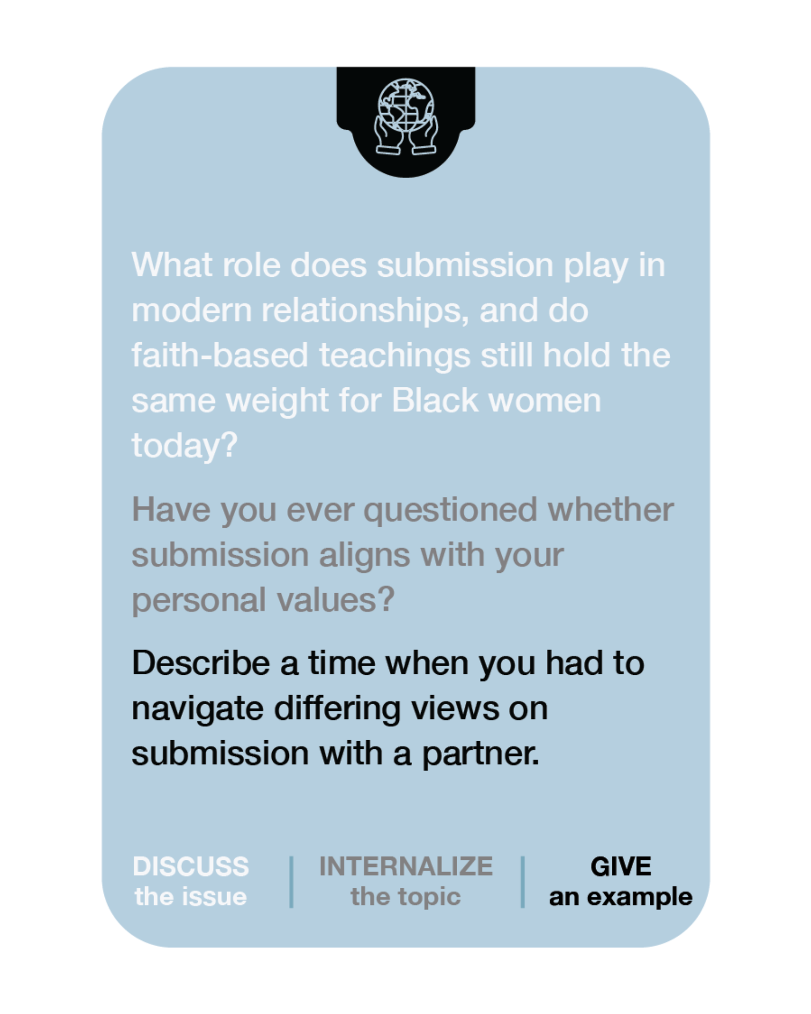 The Black Mind Card Game | Dialogue & Connection Tool