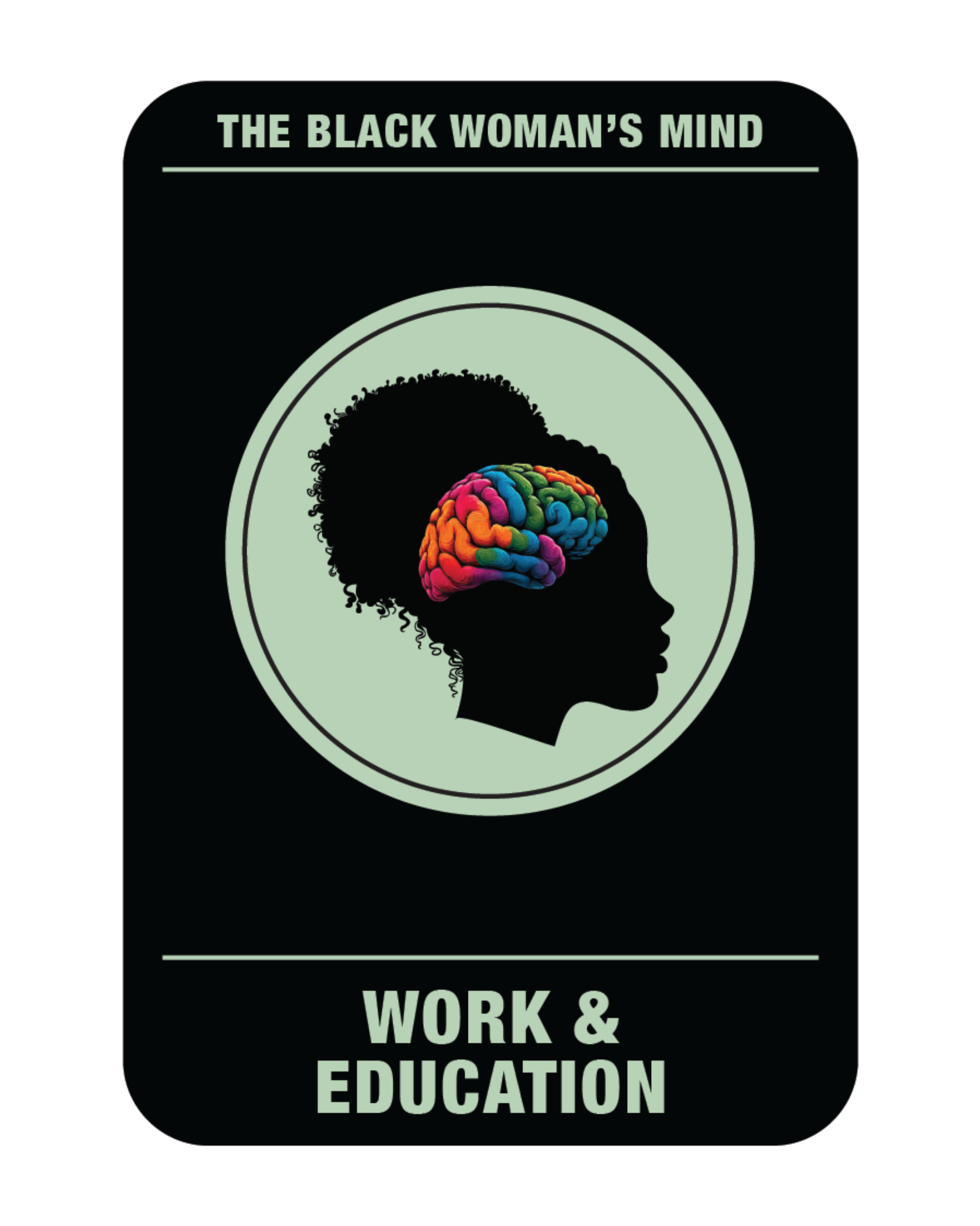 Black Woman's Mind Questions cards